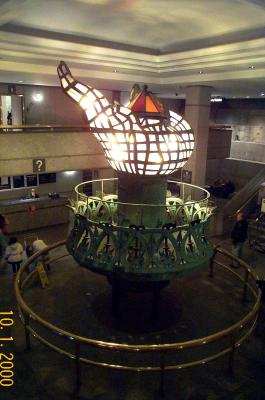 Inside Statue of Liberty (Old Torch)