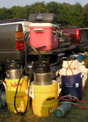 Great libations ready to tap, courtesy of Dave & Becky