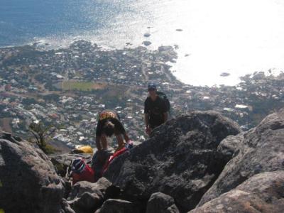 An alternative way to get down the Table Mountain