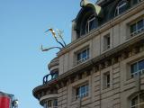 The famous suicide statues in Piccadilly Circus.