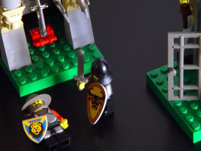 Although the day started out in adventure, the search for Excaliber ended in tragedy as King Lego III was slain by Blutus.