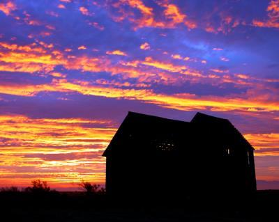 Sunrise at the old Tanner Ranch by CindyD