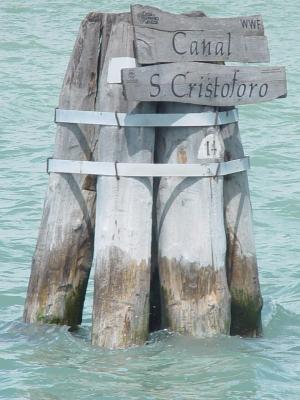 Canals in Venice have a name tooby Marcello