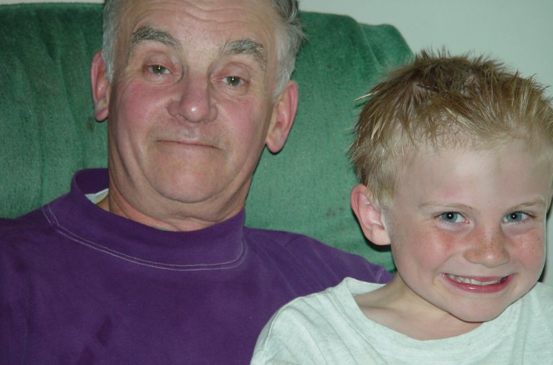 And I cut off the top of grandpas head.