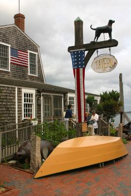 The original Black Dog Cafe and Restaurant in Vineyard Haven, Martha's Vineyard.
