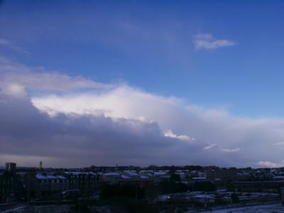 Aberdeen snowy skies