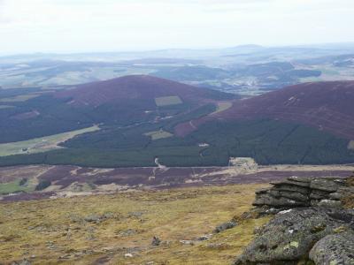 Little Conval and Dufftown from Ben Rinnes