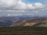 Beinn a Bhuird and Ben Avon with Morrone in the middle (+ below)from Meall Odhar