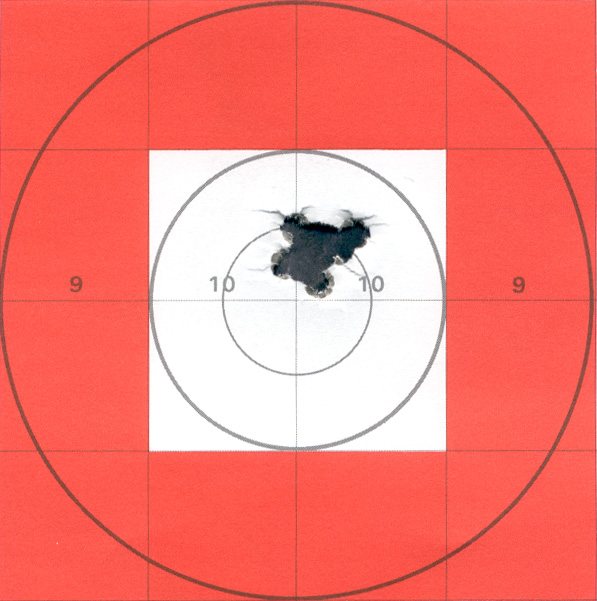 22 magnum target 100 yards, 5 shot group