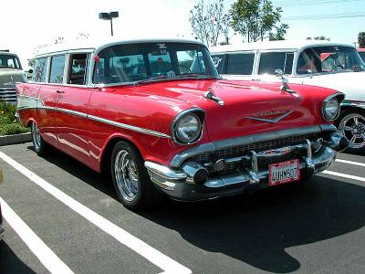 1957 Chev Bel Air Station wagon (not a Nomad) - 2nd Walmart show March 1, 2003