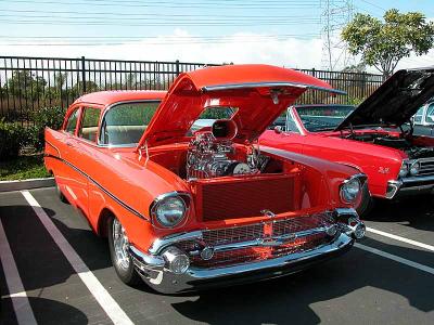 1957 Chevy 210 - 2nd Walmart show March 1, 2003