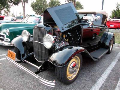 1932 Ford Cabriolet  - Fuddruckers, Lakewood, CA weekly Sat. night meet