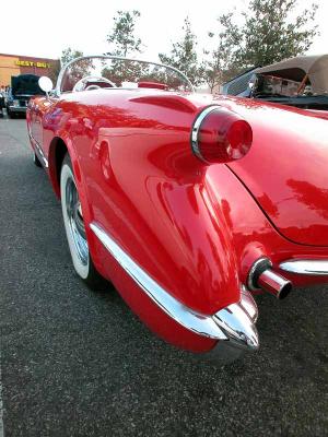 1954 Corvette (replica) - Fuddruckers, Lakewood, CA weekly Sat. night meet