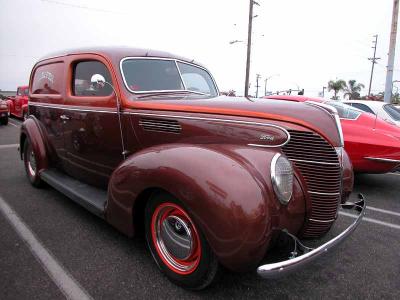 1938 Ford Delivery  - donut derelicts Sat. morn. meet, Huntington Beach, CA