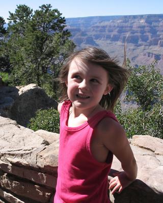 Sydney at Yavapai Point (Day 1)