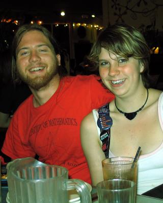 Flagstaff: Stefan and Rose at dinner