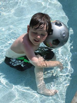 Dennis and water soccer