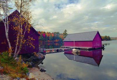 Boathouse & Birches