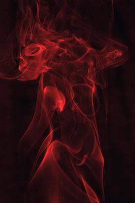 Smoke - Rauch 5 (woman in red)