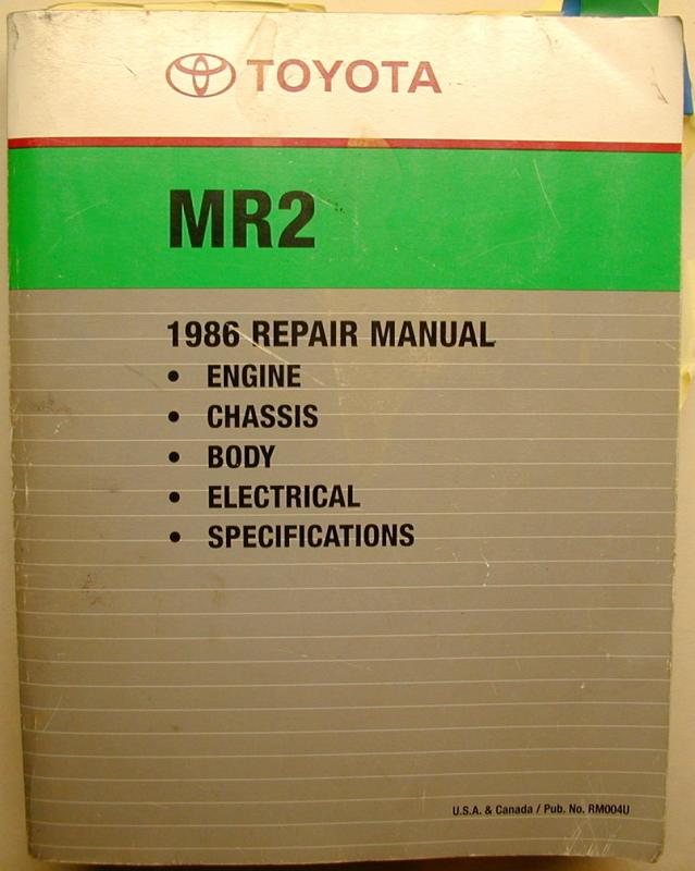 Toyota Repair Manual [Big Green Book (BGB)]