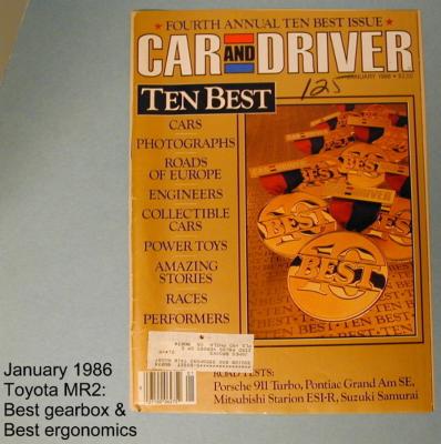 Car and Driver   January 1986
