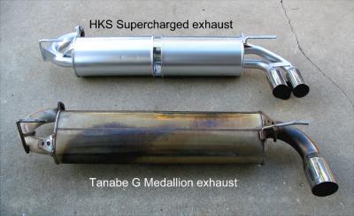 HKS and Tanabe SC Exhausts