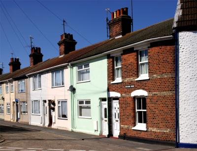 Town Cottages in Station Road Harwich Essex UK