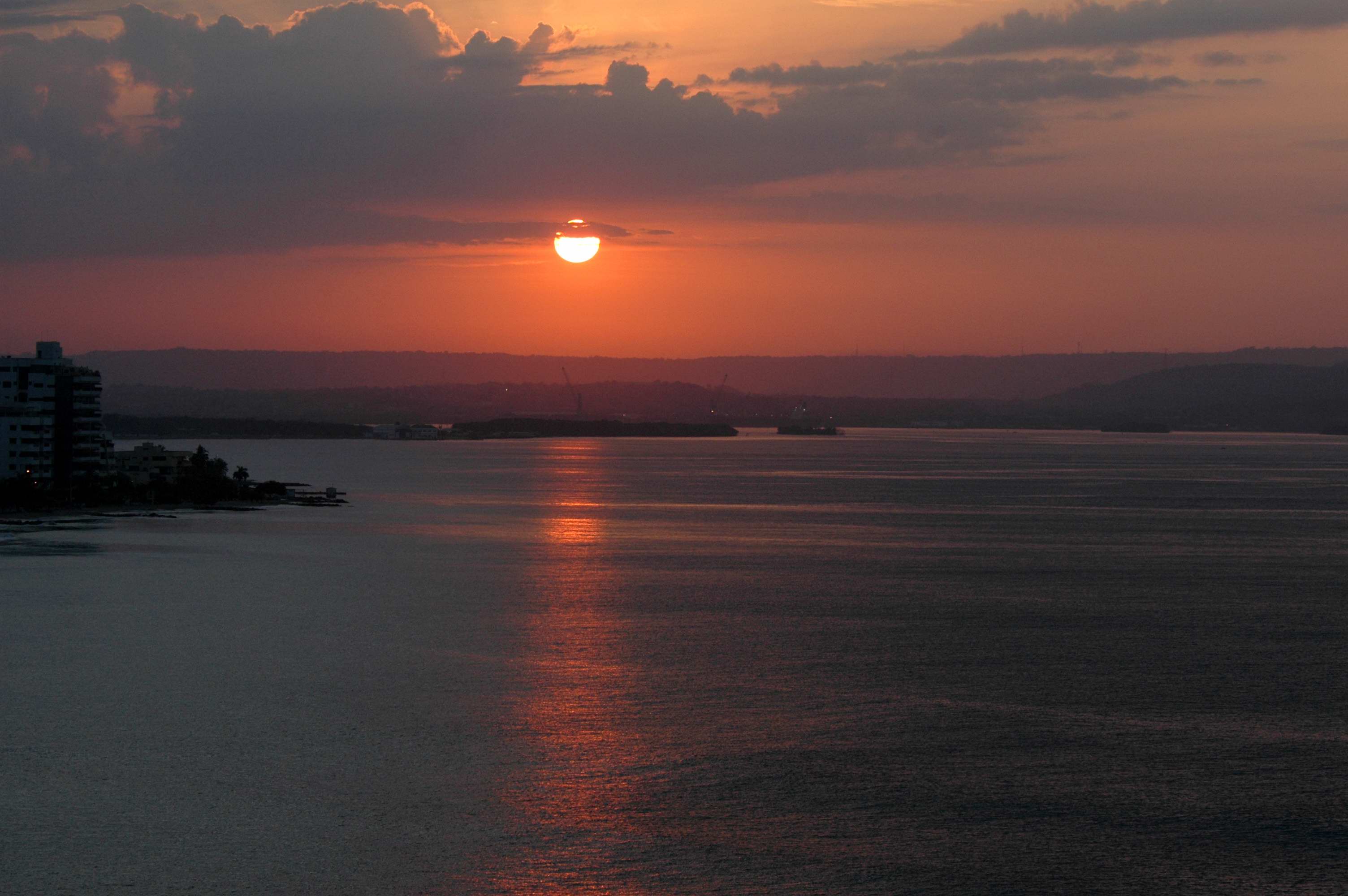 Sunrise in Cartagena Bay