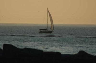 Sailing quietly