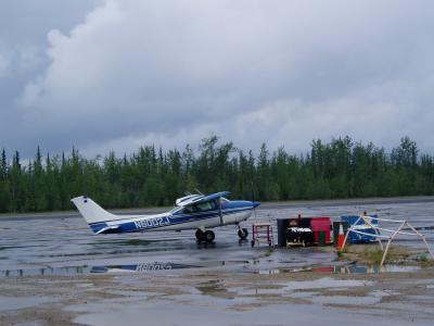 Juliet at Northway en route to Anchorage