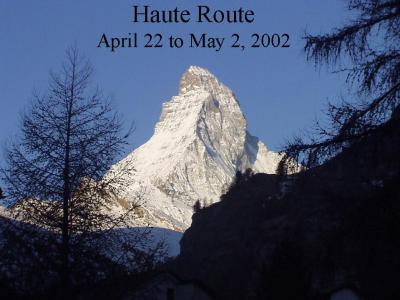 Haute Route, Saas Fee Switzerland  to Glacier Italy