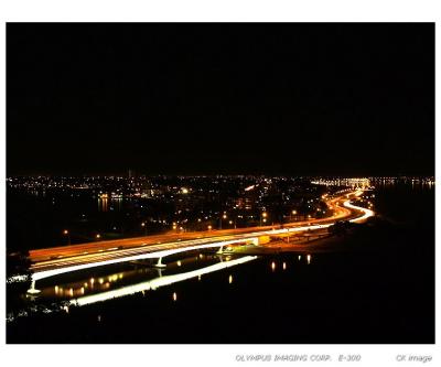 Night view of Swan River