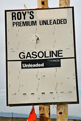 Gasoline sign, Amboy California