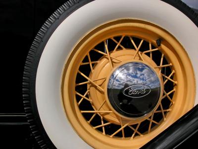 Old Ford spare tire