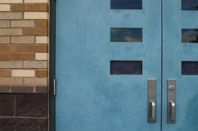 Blue doors