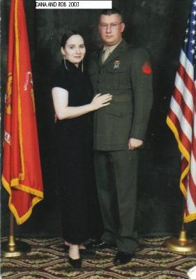 Dana & husband  Rob - 2003 Marine Ball