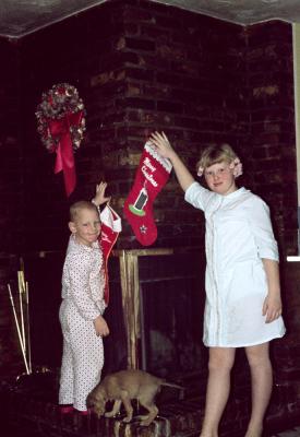Lori & Bob & Koko Christmas 1964