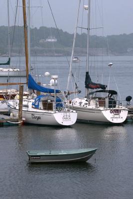 Sloops, Docked at Portsmouth Yacht Club
