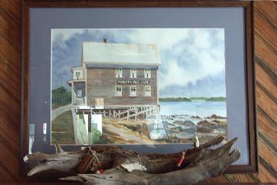 Cafe Interior, Watercolor Of Cafe