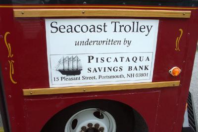 Seacoast Trolley, Sponsor Sign
