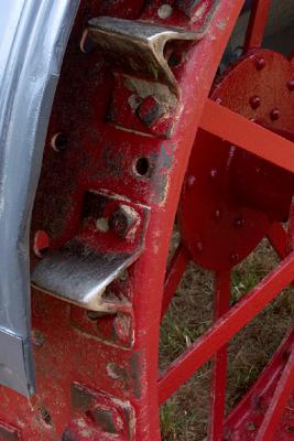 Steel Wheel and Lugs, Detail