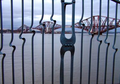 S Queensferry  - Fence and Bridge