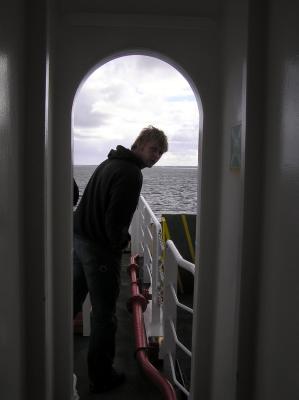 On board the RO RO  Ferry from Kirkwall to Flotta - Orkney