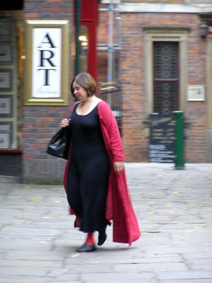 Black with Red Cloak