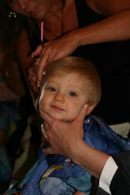 Carson's First Haircut