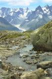 Au lac blanc, face  la mer de glace