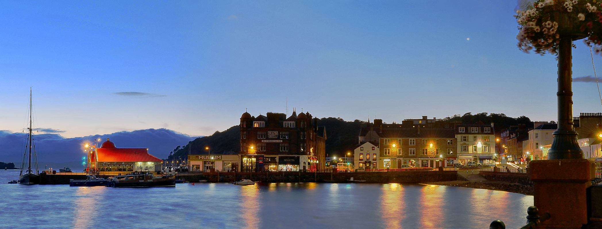 Panorama of the Northern Pier at Twilight