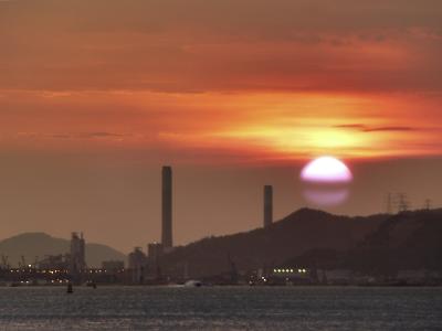 Sunset Over The Blackpoint Power Station