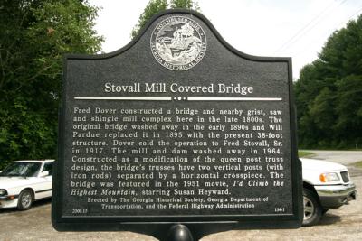 Stovall Mill Bridge Sign