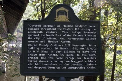 Effie's Covered Bridge Marker